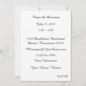 レトロ バー スツール への招待 招待状 (裏面)