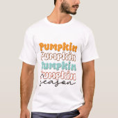 レトロ・パンプキン・シーズン - 秋 Tシャツ (正面)
