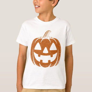 レトロ・パンプキン・フェイスTシャツ - 90年代のハロウィン・ビブス for K Tシャツ