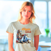 レトロ ヒッピー娘 トライブレンドＴシャツ