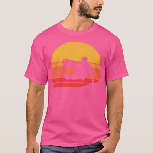 レトロ ヒップスター アーバン パルクール	 - ビンテージ 80年代スタイル Tシャツ (正面)