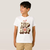 レトロ ヒップホップ イースター バニー Tシャツ (正面フル)