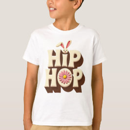 レトロ ヒップホップ イースター バニー Tシャツ