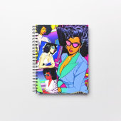 レトロ ビジネス ウーマン コミック ブック アート ノートブック