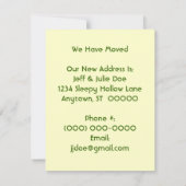 レトロ ビジー ホーム 移転のお知らせ 案内状 (裏面)