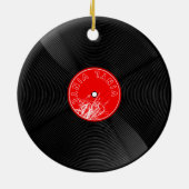 レトロ ビニール レコード オーナメント (裏面)