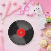 レトロ ビニール レコード パーティー 1950年代 ミュージック ペーパープレート (パーティー)