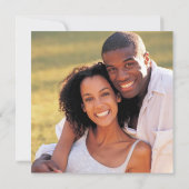 レトロ ビニール レコード プレーヤー 保存 日付 招待状 (裏面)