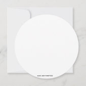 レトロ ビニール レコード | モダン シック 卒業パーティ 招待状 (裏面)