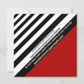 レトロ ビニール レコード | 現代の結婚式招待状 招待状 (裏面)