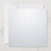 レトロ ビニール レコード 現代風 おしゃれ ガール ベビー シャワー 招待状 (裏面)