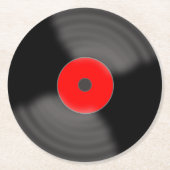 レトロ ビニール レコード 紙 コースター (正面)