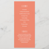 レトロ ビニール レコード 結婚式 プログラム (裏面)