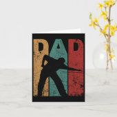 レトロ ビリヤード お父さんの日 ギフトアイデア カード (黄色い花)