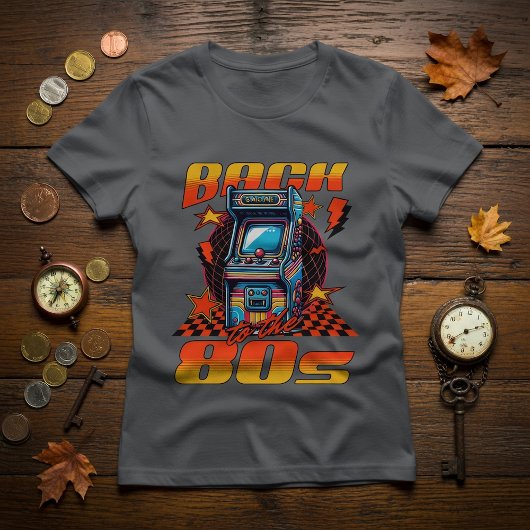 レトロ・ビンテージ80年代アーケードゲームTシャツ Tシャツ