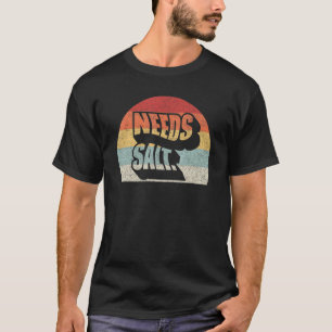 レトロ ビンテージ には 塩 が必要 調理 料理人 Tシャツ