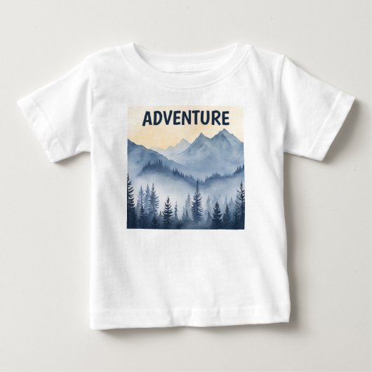 レトロ ビンテージ アウトドア ベビーTシャツ (正面)