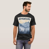 レトロ ビンテージ アウトドア Tシャツ (正面フル)