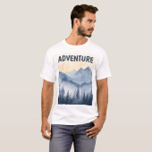 レトロ ビンテージ アウトドア Tシャツ (正面フル)