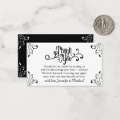 レトロ ビンテージ オーナメント ありがとうございます ノートカード (正面/裏面インサイチュ)