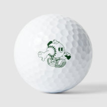 レトロ ビンテージ カートゥーン 野球 キャラクター ゴルフボール
