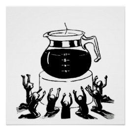 レトロ&ビンテージ クラシック コーヒー、Worship Coffee ポスター