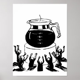 レトロ&ビンテージ クラシック コーヒー、Worship Coffee ポスター