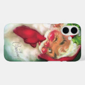 レトロ ビンテージ クリスマス サンタクロース Case-Mate iPhoneケース (裏面 (横))