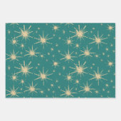 レトロ ビンテージ クリスマス "ジングルベル" ラッピングペーパーシート (正面2)