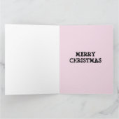 レトロ ビンテージ クリスマス ツリー グリーティング カード (内部)