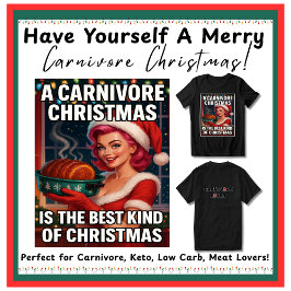 レトロ ビンテージ クリスマス 肉食主義者 ケトヴォア ケト トライブレンドTシャツ