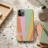レトロ ビンテージ グリーン おしゃれ 名前入り カスタムデザイン  Case-Mate iPhoneケース