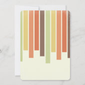 レトロ ビンテージ グルーヴィー 70年代 1970 セブンティーズ パーティー 招待状 (裏面)