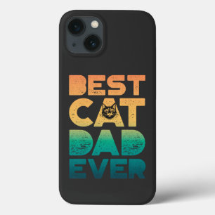 レトロ ビンテージ サンセット 父の日 いちばんの猫パパ iPhone 13ケース