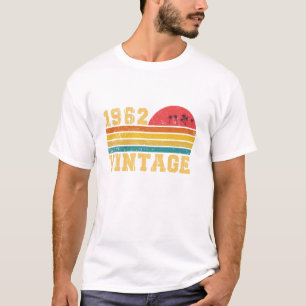 レトロ ビンテージ サンセット 1962 バースデー Tシャツ