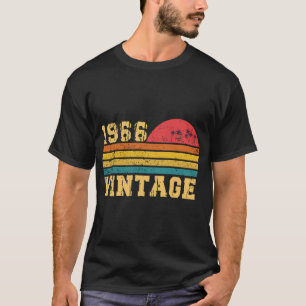 レトロ ビンテージ サンセット 1966年生まれの誕生日 Tシャツ