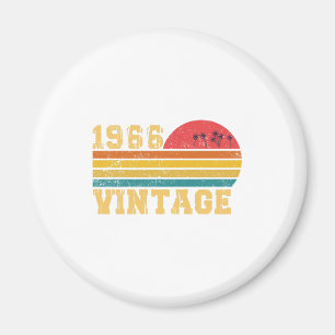レトロ ビンテージ サンセット 1966 バースデー マグネット