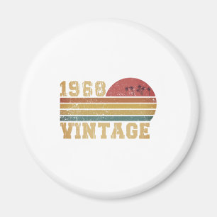 レトロ ビンテージ サンセット 1968 バースデー マグネット