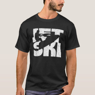 レトロ ビンテージ ジェットスキー ウォータースポーツ ウォータークラフト スキー Tシャツ