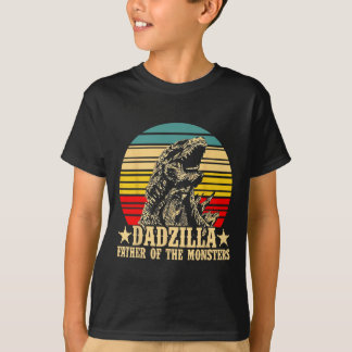 レトロ ビンテージ ダッドジラ 父なるモンスター Tシャツ