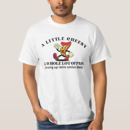 レトロ ビンテージ ピザ カートゥーン  Tシャツ