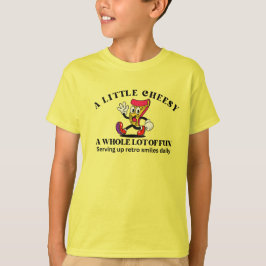 レトロ ビンテージ ピザ カートゥーン  Tシャツ