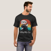 レトロ ビンテージ 散歩 キティ 猫 ギフト 男の子 Tシャツ (正面フル)