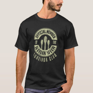 レトロ ビンテージ 木製スプーン 生存者 6 Tシャツ