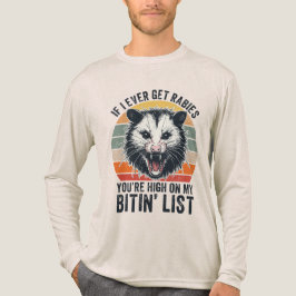 レトロ ビンテージ 狂犬病 アライグマ サラサスト・ユーモア トライブレンドTシャツ