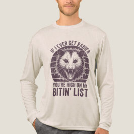レトロ ビンテージ 狂犬病 アライグマ サラリーマン ユーモア トライブレンドTシャツ