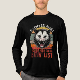 レトロ ビンテージ 狂犬病 アライグマ サルカスティック ユーモア トライブレンドＴシャツ