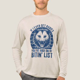 レトロ ビンテージ 狂犬病 アライグマ サルカスティック ユーモア トライブレンドTシャツ