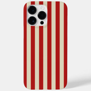 レトロ ビンテージ 縦 ポップコーン クラシック ストライプ Case-Mate iPhone 14 PRO MAXケース