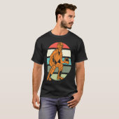 レトロ ビンテージ 野球 投手 捕手 Tシャツ (正面フル)